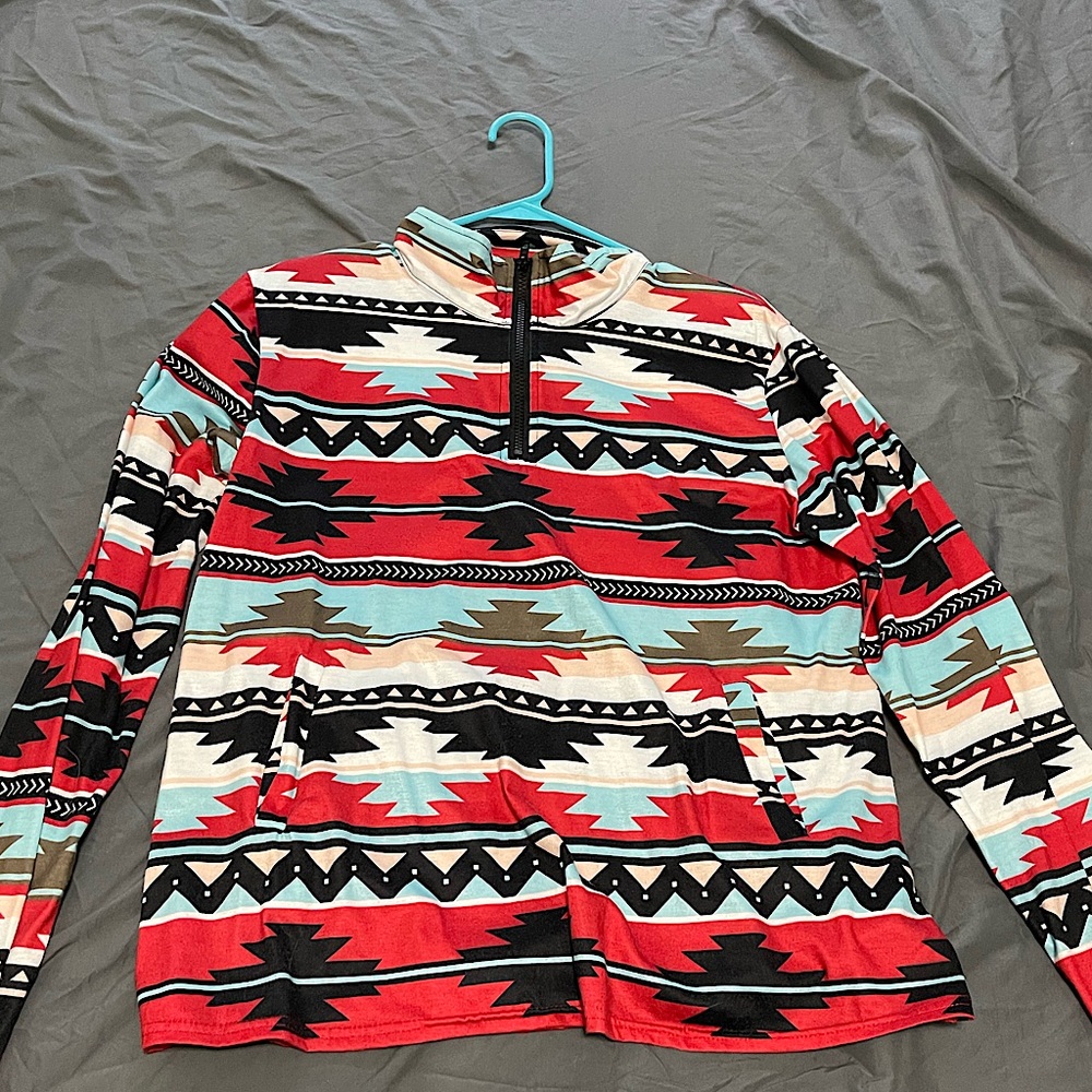 Aztec Quarter Zip Pull Over